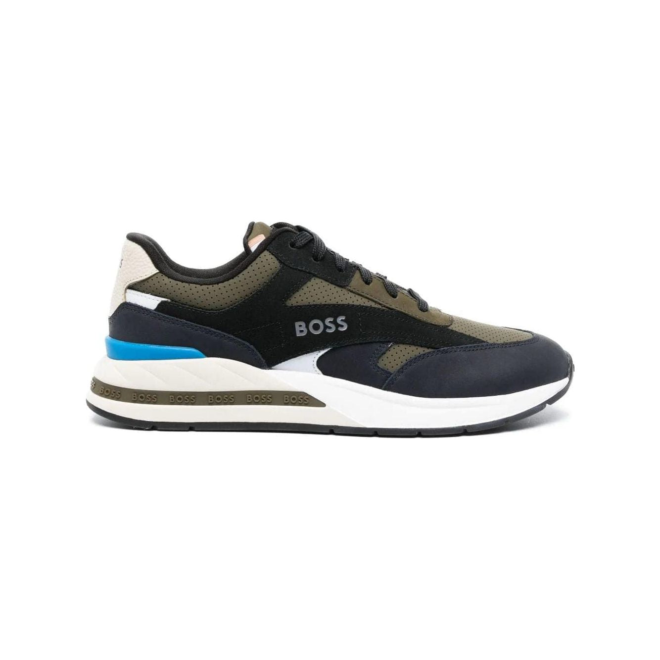 BOSS LOW-TOP PANELLED SNEAKERS - Yooto