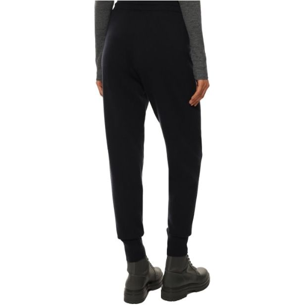 BOSS RELAXED-FIT WOOL-BLEND TRACKSUIT BOTTOMS WITH LOGO DETAIL - Yooto