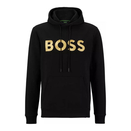 Load image into Gallery viewer, BOSS COTTON-BLEND RELAXED-FIT HOODIE WITH CONTRAST LOGO - Yooto
