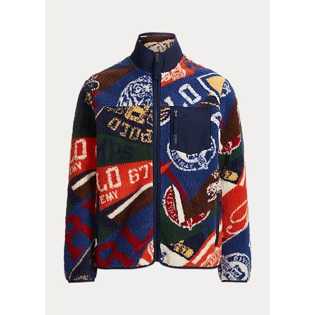 Polo Ralph Lauren Pennant Pile Fleece Jacket - Yooto