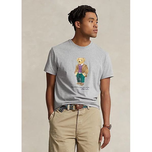 POLO RALPH LAUREN CLASSIC FIT POLO BEAR JERSEY T-SHIRT - Yooto