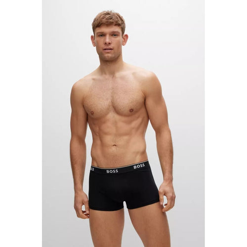 Load image into Gallery viewer, BOSS THREE-PACK OF STRETCH-COTTON TRUNKS WITH LOGO WAISTBANDS - Yooto
