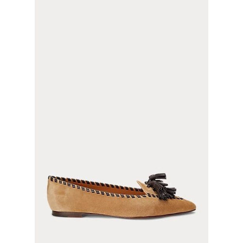 Load image into Gallery viewer, POLO RALPH LAUREN TWO-TONE TASSELLED SUEDE LOAFER - Yooto
