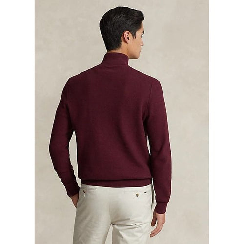 Load image into Gallery viewer, POLO RALPH LAUREN MESH-KNIT COTTON QUARTER-ZIP SWEATER - Yooto
