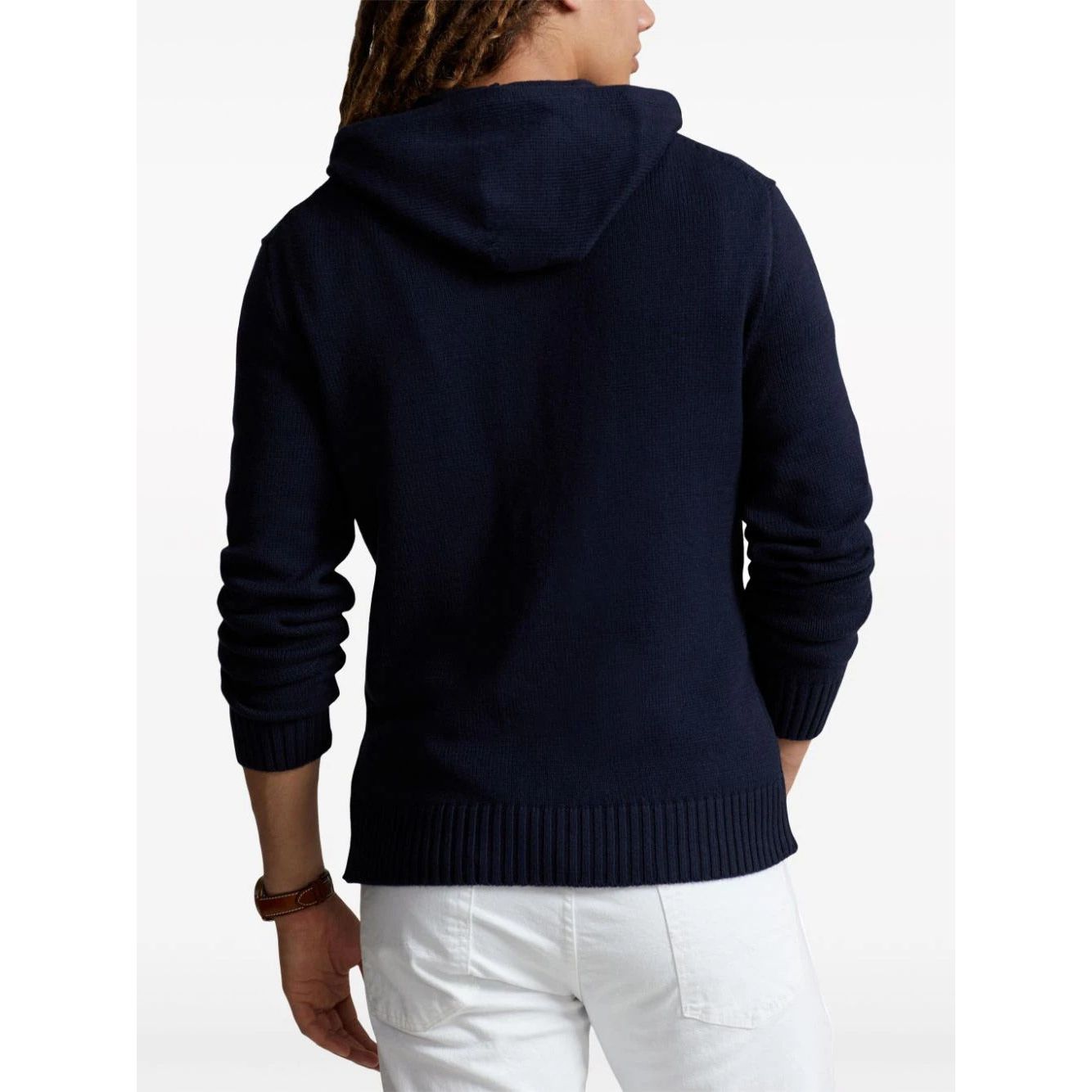 POLO RALPH LAUREN INTARSIA-KNIT HOODIE - Yooto