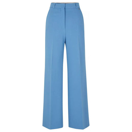 Load image into Gallery viewer, BOSS RELAXED-FIT TROUSERS IN STRETCH FABRIC WITH FLARED LEG - Yooto
