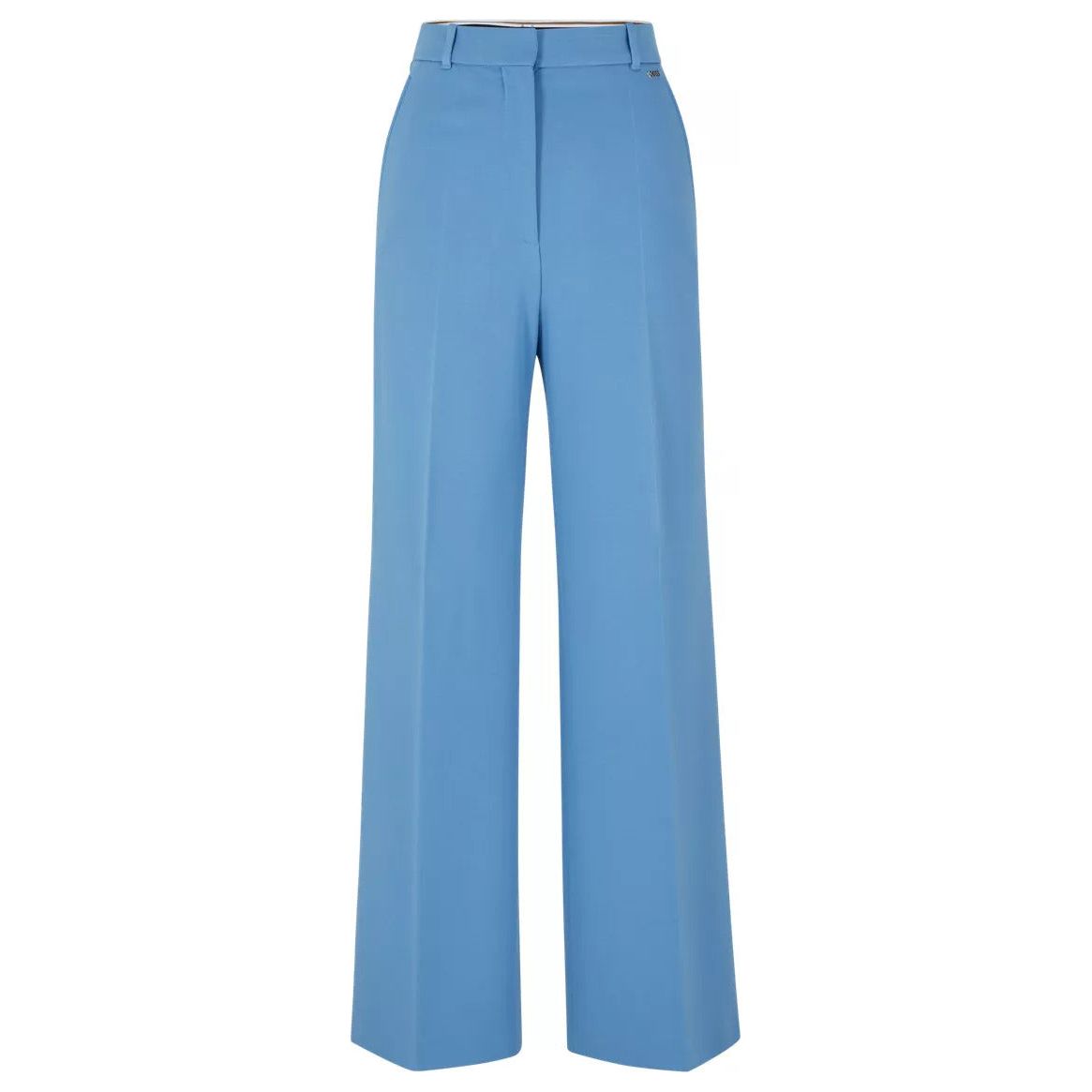 BOSS RELAXED-FIT TROUSERS IN STRETCH FABRIC WITH FLARED LEG - Yooto