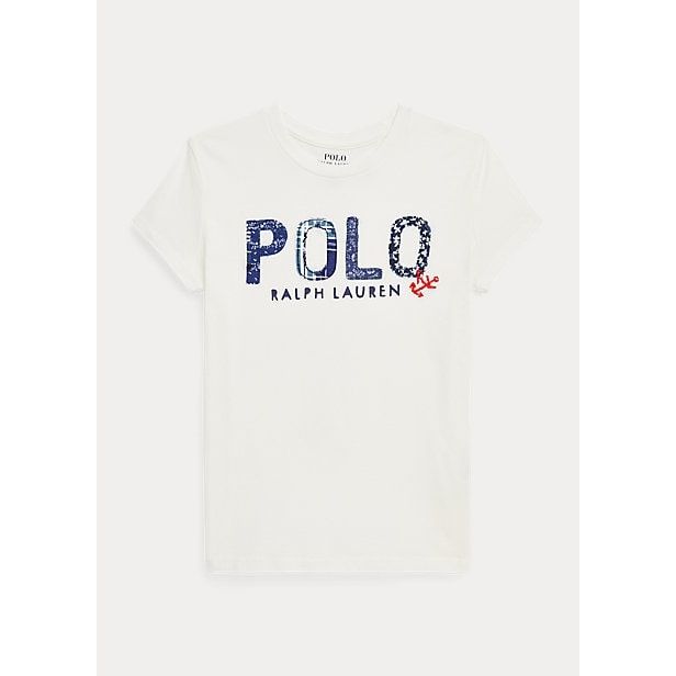 POLO RALPH LAUREN LOGO COTTON JERSEY T-SHIRT - Yooto