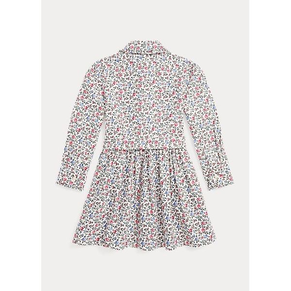 Polo Ralph Lauren Oxford shirt dress in floral cotton - Yooto