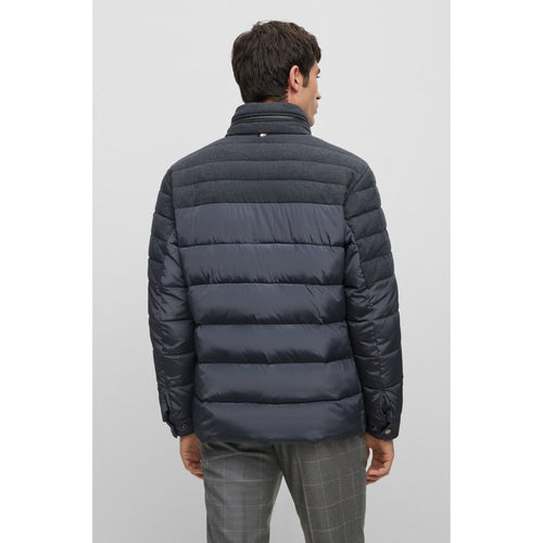 Load image into Gallery viewer, BOSS WATER-REPELLENT PADDED JACKET IN MIXED MATERIALS - Yooto
