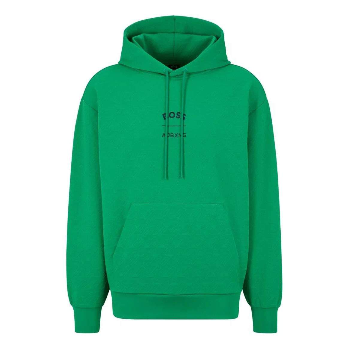 BOSS BOSS X AJBXNG RELAXED-FIT HOODIE WITH ALL-OVER MONOGRAM JACQUARD - Yooto