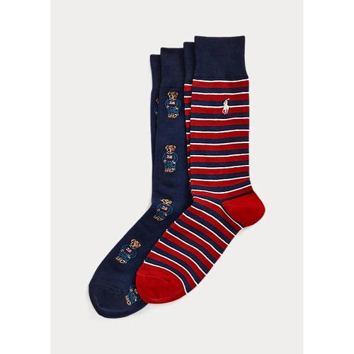 Load image into Gallery viewer, POLO RALPH LAUREN POLO BEAR TROUSER SOCK 2-PACK - Yooto
