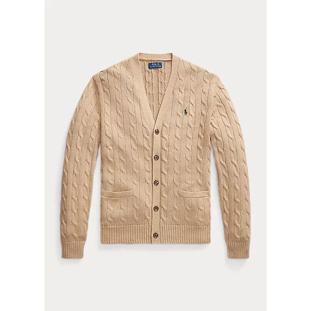 POLO RALPH LAUREN CABLE-KNIT COTTON CARDIGAN - Yooto