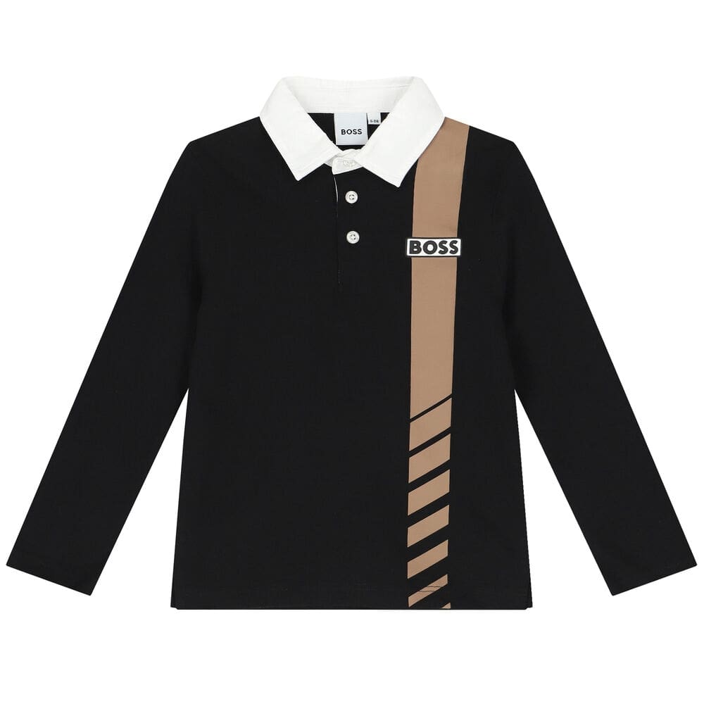 BOSS KIDS LONG SLEEVE POLO SHIRT - Yooto