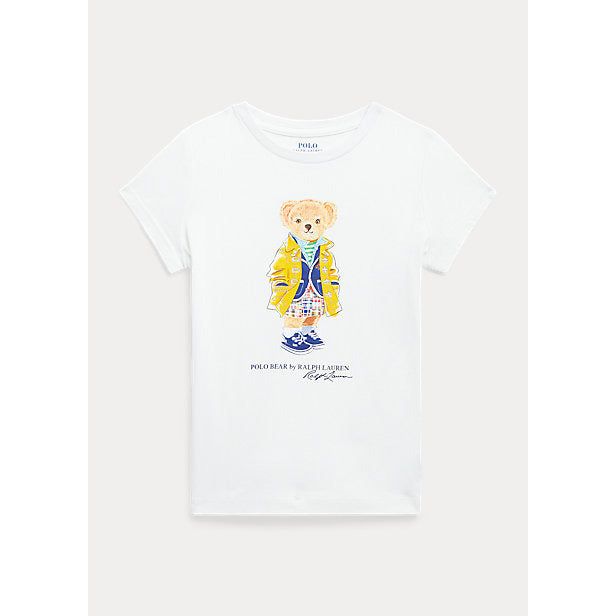 POLO RALPH LAUREN POLO BEAR COTTON JERSEY T-SHIRT - Yooto