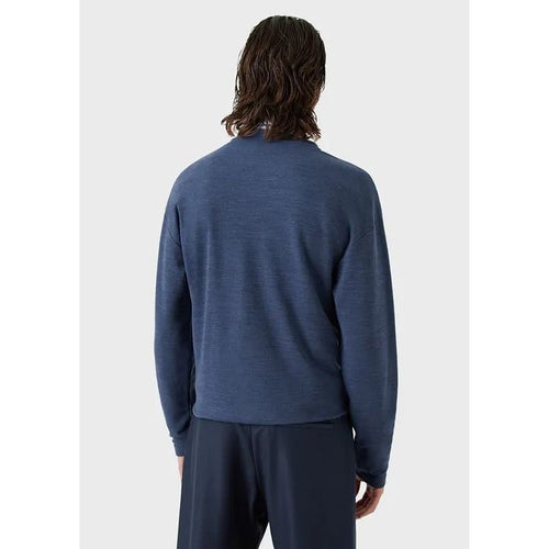 Load image into Gallery viewer, EMPORIO ARMANI JUMPER IN A PIQUÉ JERSEY EUCALYPTUS BLEND - Yooto
