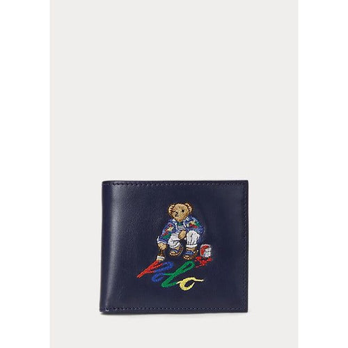 Load image into Gallery viewer, POLO RALPH LAUREN POLO BEAR LEATHER BILLFOLD COIN WALLET - Yooto
