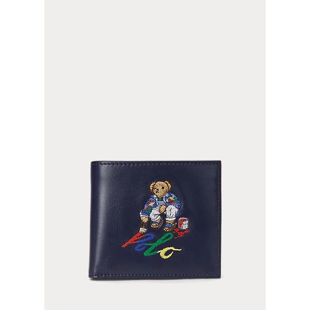 POLO RALPH LAUREN POLO BEAR LEATHER BILLFOLD COIN WALLET - Yooto