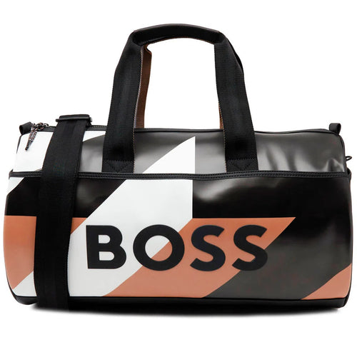 Load image into Gallery viewer, BOSS STRIPED CYLINDRICAL BAG WITH LOGO - Yooto
