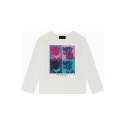 Load image into Gallery viewer, EMPORIO ARMANI KIDS JERSEY JUMPER WITH FRENCH BULLDOG PRINT - Yooto
