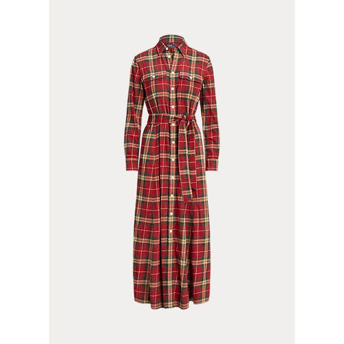 Load image into Gallery viewer, POLO RALPH LAUREN PLAID COTTON TWILL SHIRTDRESS - Yooto
