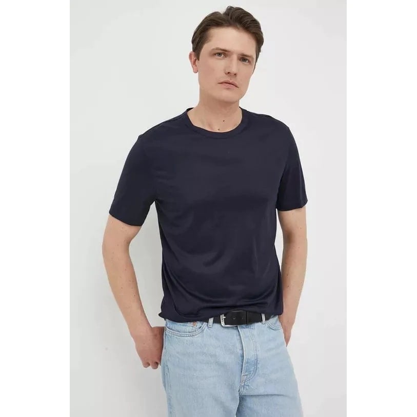 BOSS SHORT SLEEVED MERCERISED COTTON JERSEY T-SHIRT - Yooto