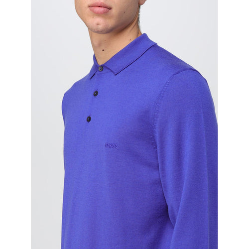 Load image into Gallery viewer, BOSS POLO SWEATER IN VIRGIN WOOL WITH EMBROIDERED LOGO - Yooto
