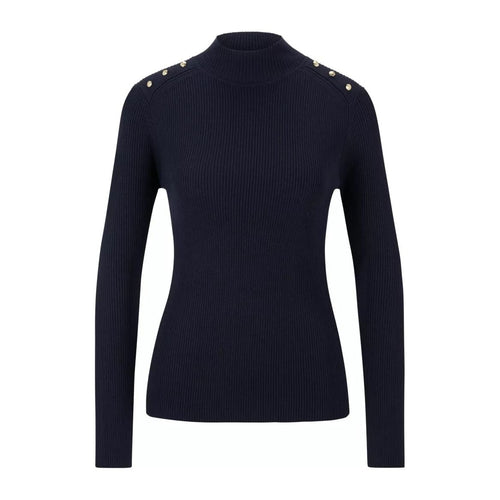 Load image into Gallery viewer, BOSS SLIM-FIT LONG-SLEEVED SWEATER WITH POLISHED BUTTONS - Yooto
