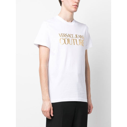 Load image into Gallery viewer, VERSACE JEANS COUTURE LOGO PRINTED COTTON T-SHIRT - Yooto
