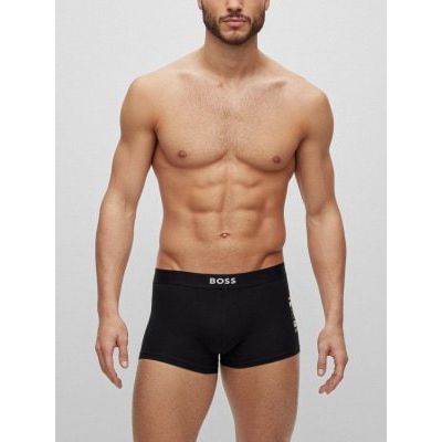 BOSS TWO-PACK OF STRETCH-COTTON TRUNKS WITH LOGO WAISTBANDS - Yooto