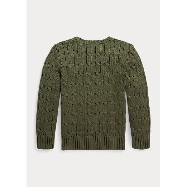 POLO RALPH LAUREN CABLE-KNIT COTTON JUMPER - Yooto