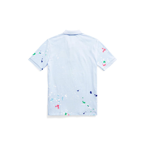Load image into Gallery viewer, Paint-Splatter Cotton Mesh Polo Shirt - Yooto
