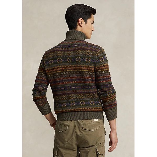 Ralph lauren fair isle on sale cardigan