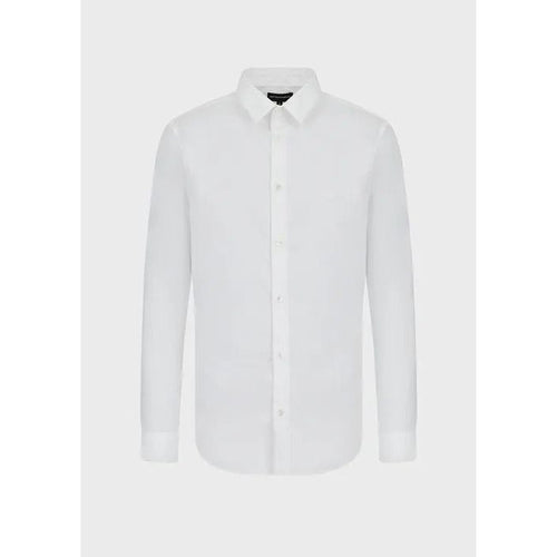 Load image into Gallery viewer, EMPORIO ARMANI STRETCH NYLON-BLEND SHIRT WITH EMBROIDERED EAGLE - Yooto
