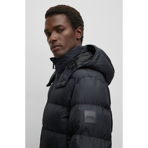 Load image into Gallery viewer, BOSS PADDED JACKET IN WATER-REPELLENT FABRIC WITH HOOD - Yooto
