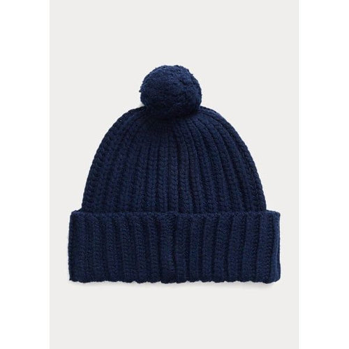 Load image into Gallery viewer, POLO RALPH LAUREN POLO BEAR RIBBED HAT WITH POMPOM - Yooto
