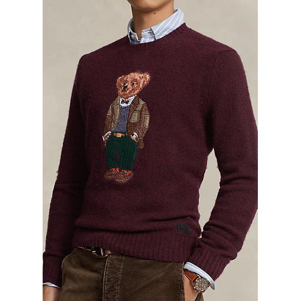 POLO RALPH LAUREN POLO BEAR WOOL-CASHMERE JUMPER - Yooto