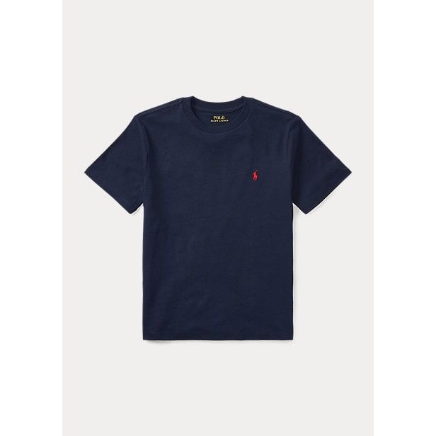 POLO RALPH LAUREN COTTON JERSEY CREWNECK T-SHIRT - Yooto