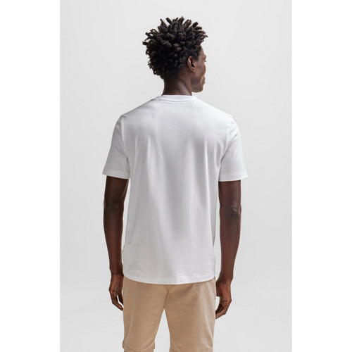 Load image into Gallery viewer, BOSS COTTON JERSEY T-SHIRT WITH LOGO IN THE BRAND&#39;S TYPICAL COLOURS - Yooto
