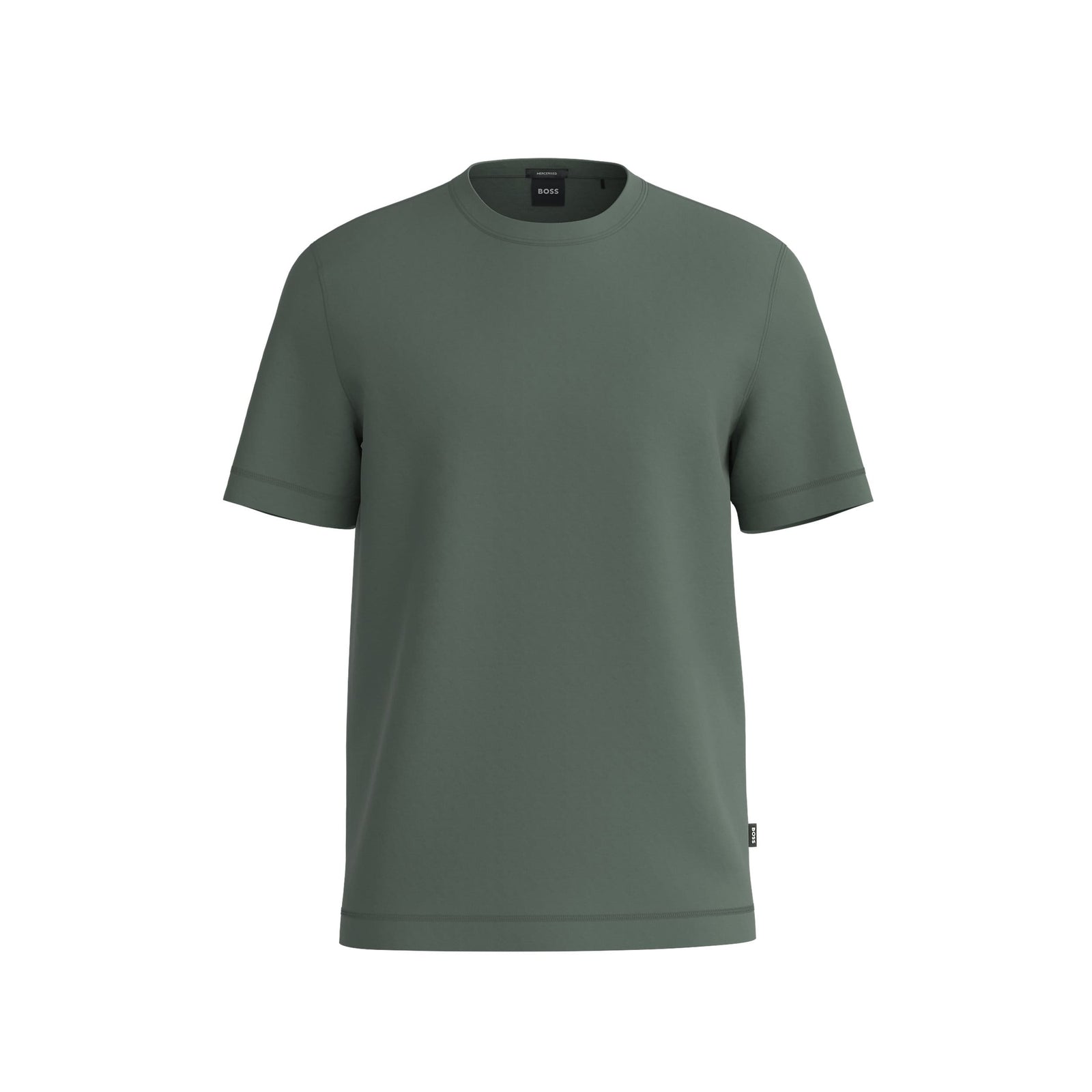 BOSS SHORT SLEEVED MERCERISED COTTON JERSEY T-SHIRT - Yooto