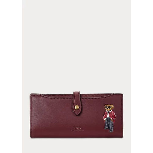 Load image into Gallery viewer, POLO RALPH LAUREN POLO BEAR LEATHER SNAP WALLET - Yooto
