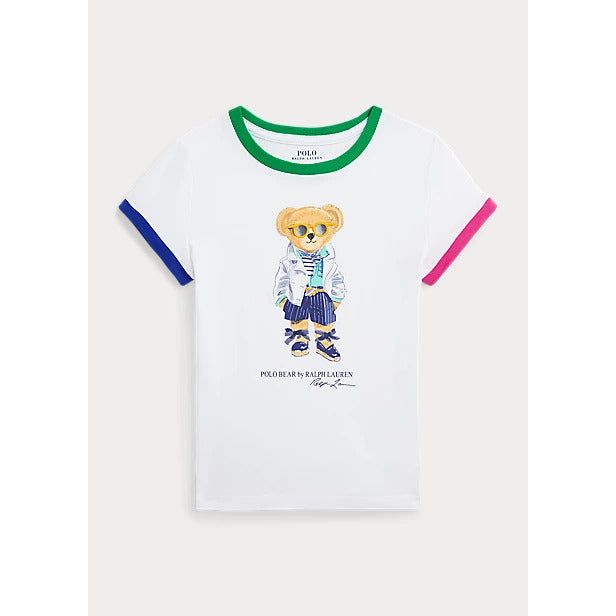 POLO RALPH LAUREN POLO BEAR COTTON JERSEY T-SHIRT - Yooto