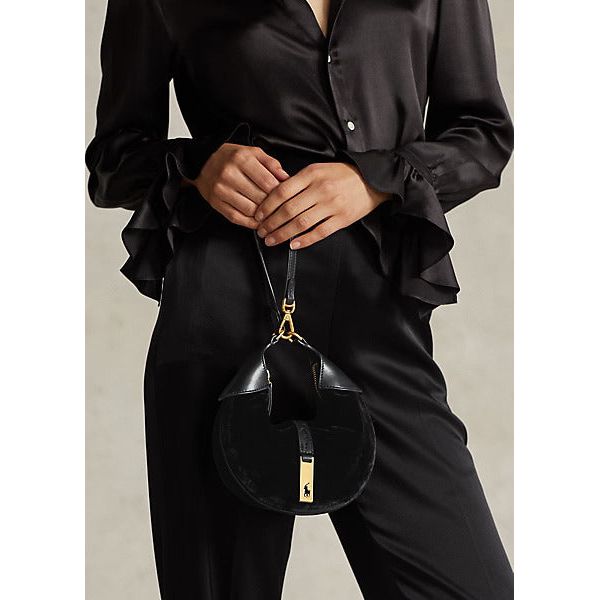 Ralph lauren black shoulder on sale bag