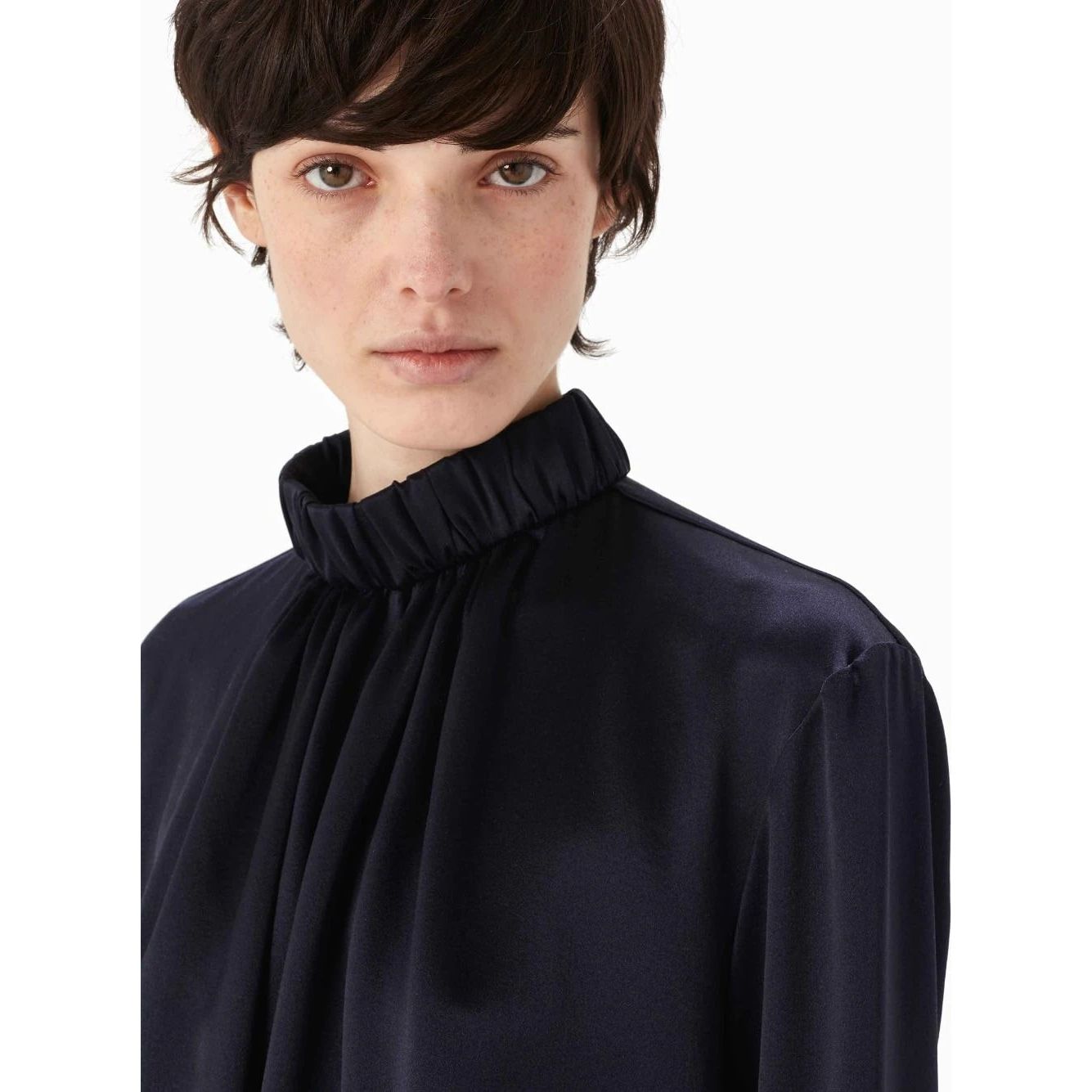 JW ANDERSON HIGH NECK GATHERED TOP - Yooto