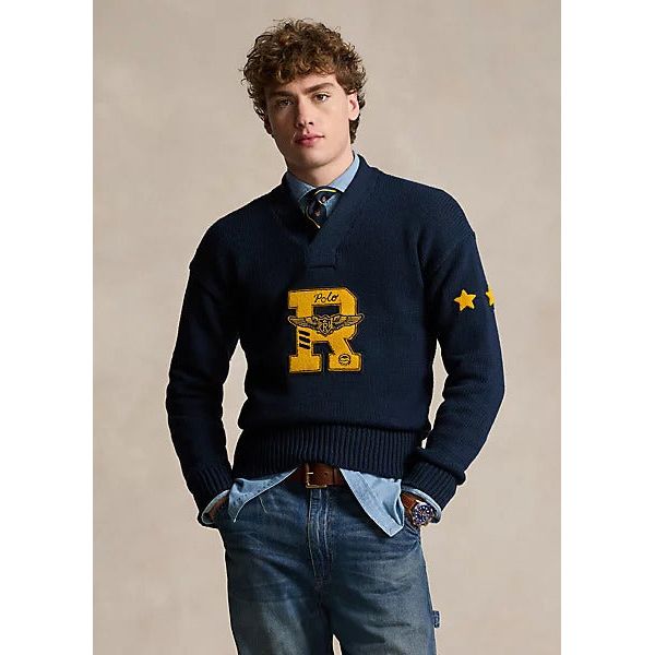 POLO RALPH LAUREN SURPLUS-LETTERMAN COTTON JUMPER - Yooto