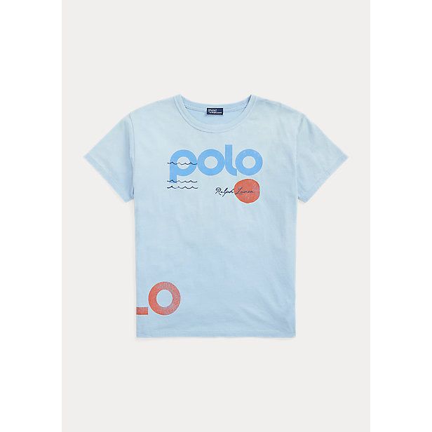 POLO RALPH LAUREN NAUTICAL LOGO GRAPHIC COTTON JERSEY TEE - Yooto