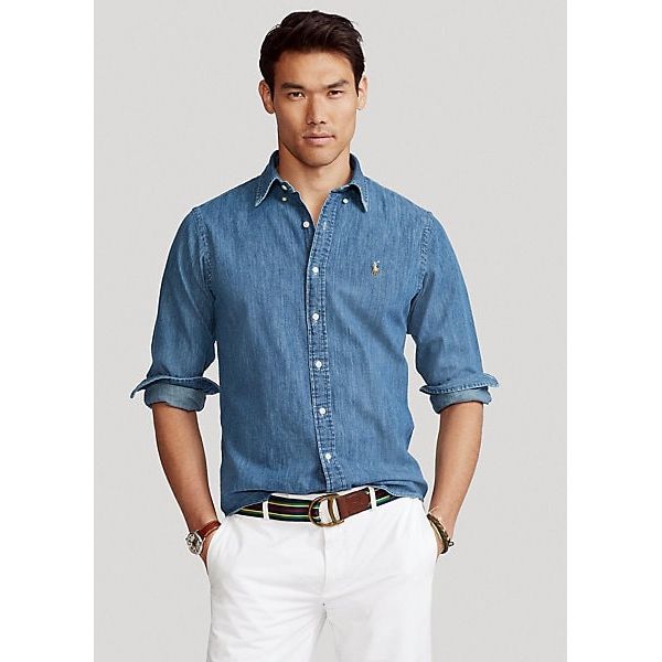 Polo Ralph Lauren Slim-Fit denim sport shirt - Yooto