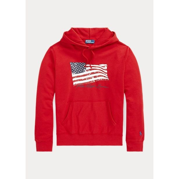 Polo Ralph Lauren American Flag Fleece Hoodie - Yooto