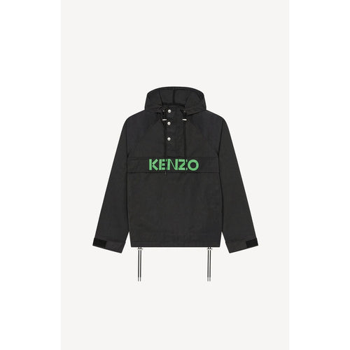 Kenzo logo-print hooded jacket - White
