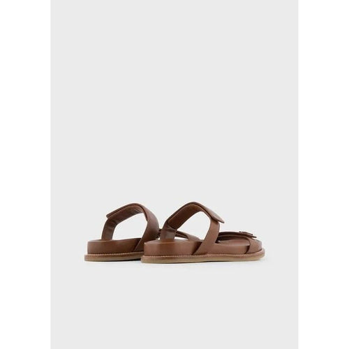 Ներբեռնեք պատկերը Պատկերասրահի դիտիչում՝ Nappa leather sandals with double strap - Yooto
